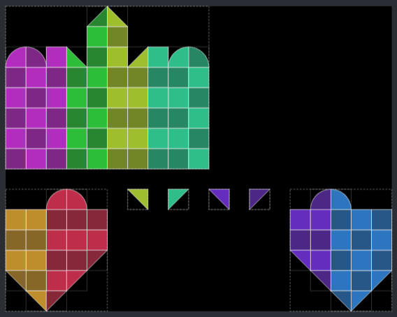Palace, pixel map view from LEDraw